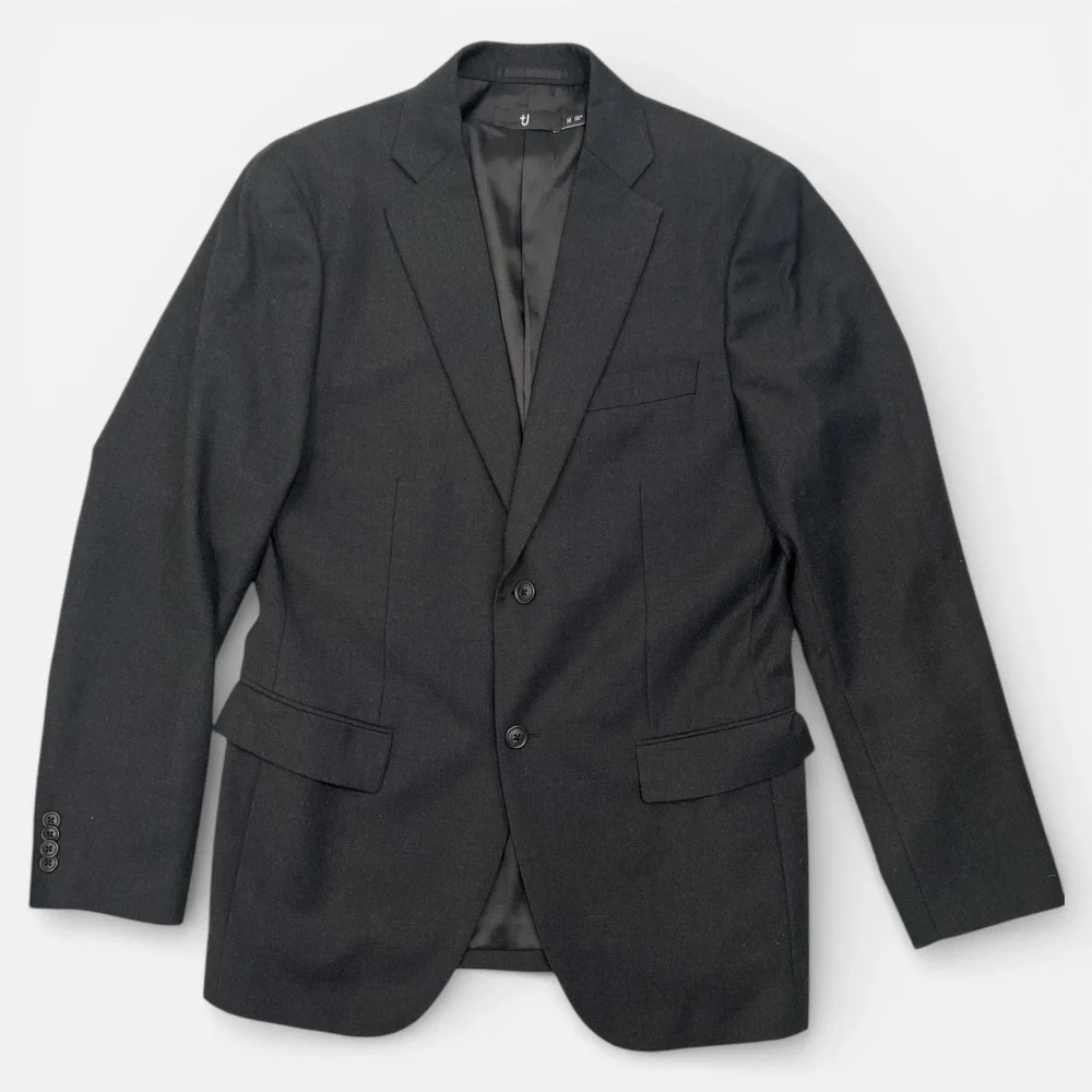 Uniqlo + J | Jil Sander | Black Soft Wool Blazer Medium Minimalist Work Wardrobe